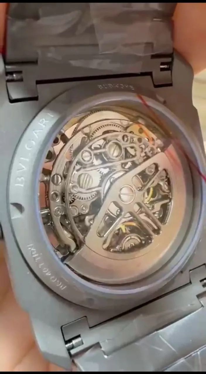 Relógio Estilo Octo Skeleton Automático - Aço 904L, Vidro Safira e Fundo Transparente - Foto 5