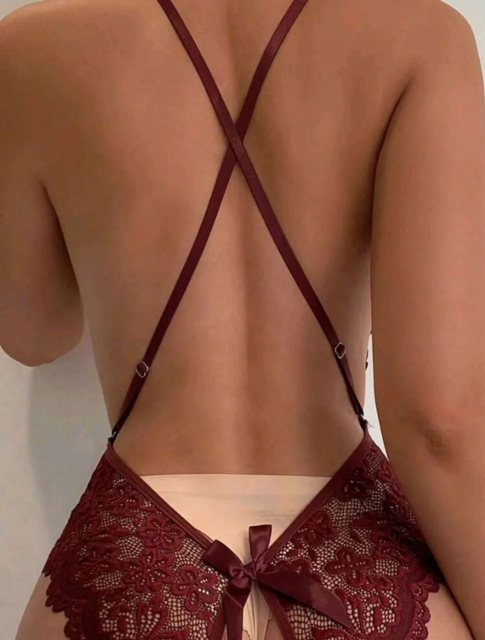 BODY SEXY DE RENDA COR BORDOR - Foto 3