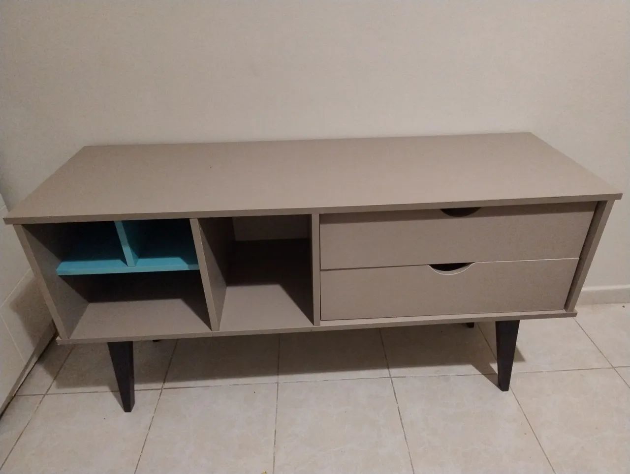 Rack Buffet Retrô com 2 Gavetas e Nichos - Ótimo estado - Foto 5