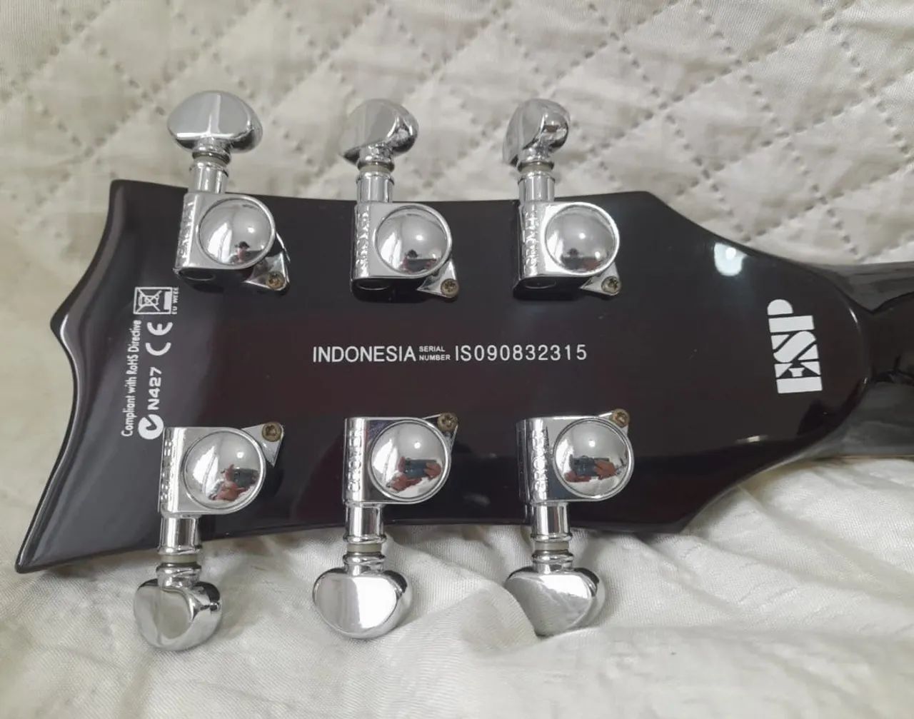 LTD EC-401VF Eclipse Vintage Flame Les Paul com Seymour Duncan JB / 59 - Foto 4