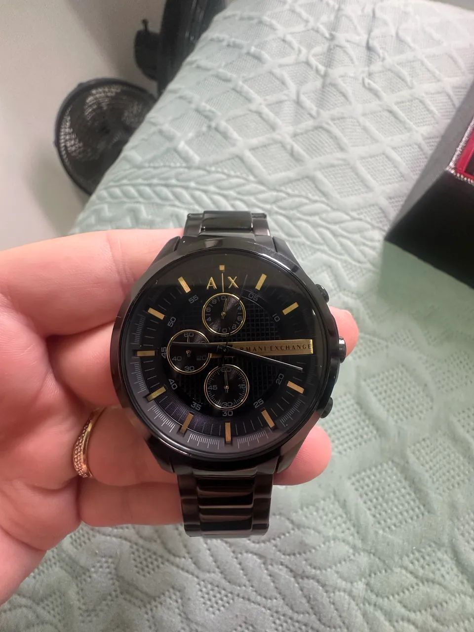 Relógio Armani Exchange Masculino Cronógrafo usado - Foto 2
