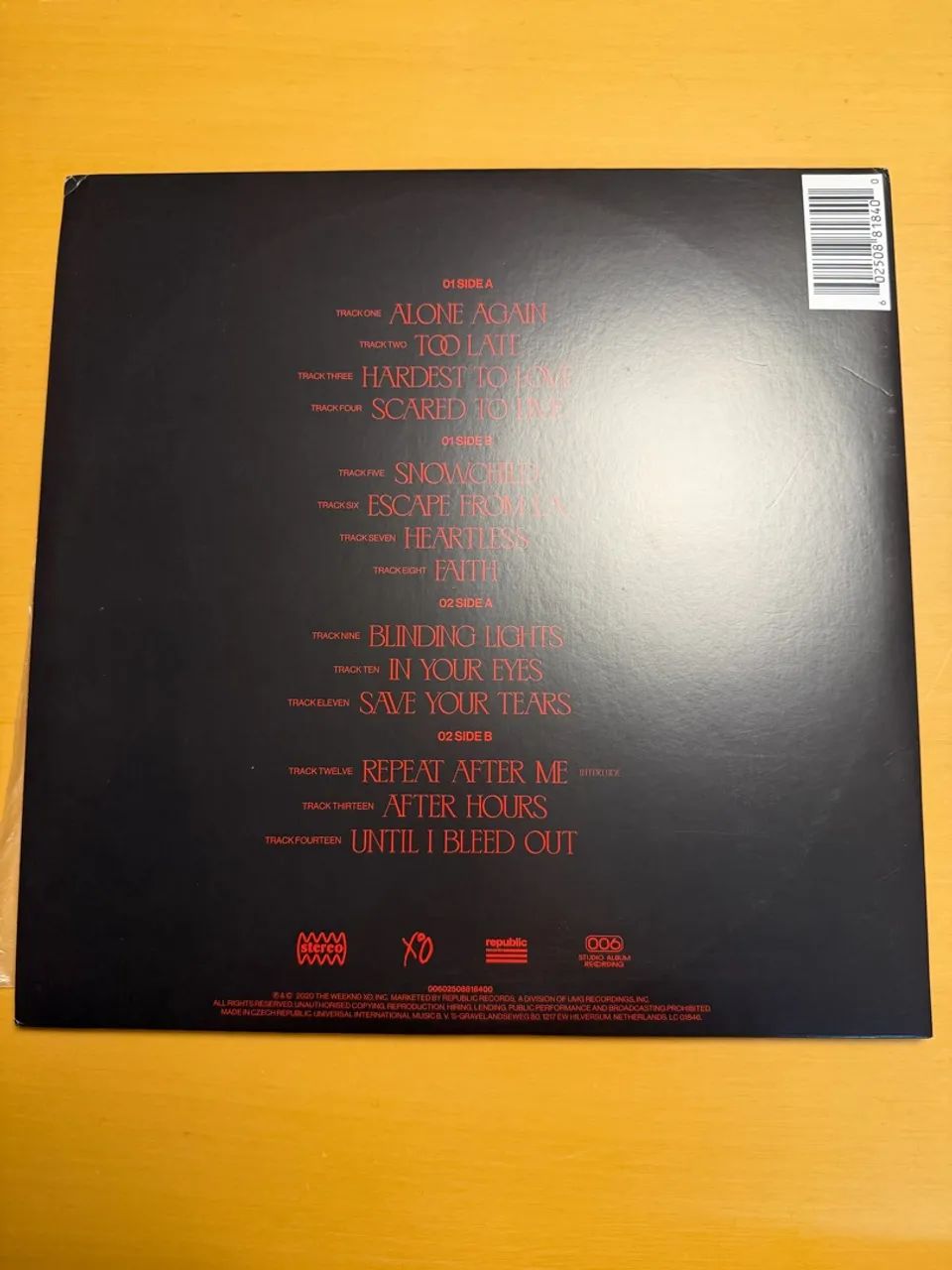 VINIL THE WEEKND - AFTER HOURS  - Foto 3