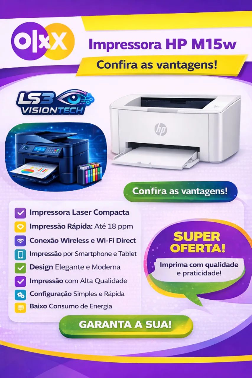 GRANDE OFERTA - IMPRESSORA WIFI HP LASERJET PRO M15W NOVISSIMA - Foto 5