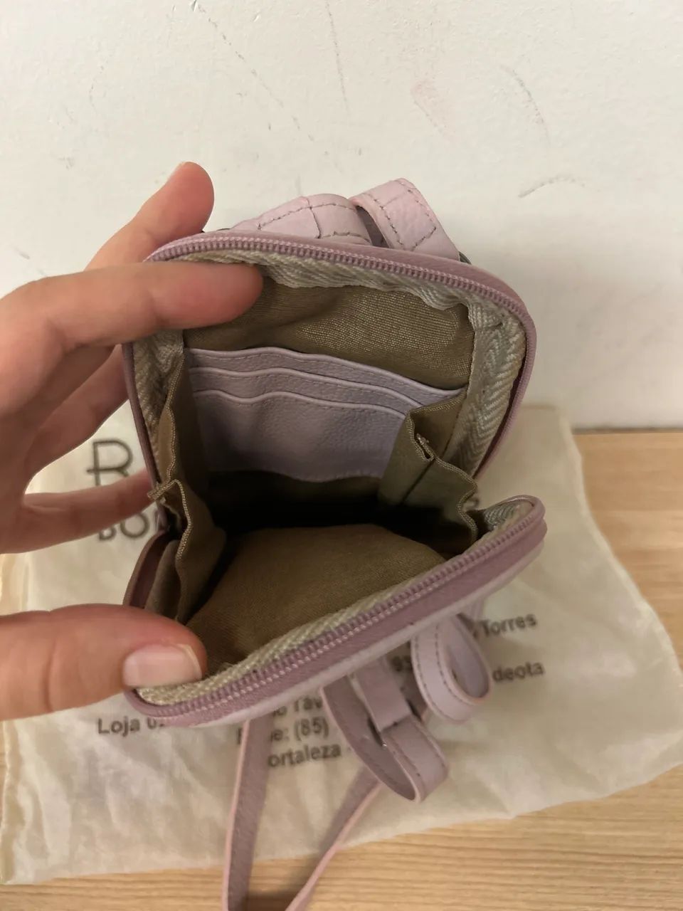 Bolsa de couro na etiqueta baggage  - Foto 4