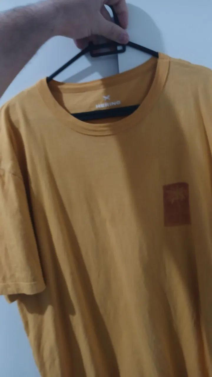 CAMISA HERING NA COR AMARELA TM G - Foto 2