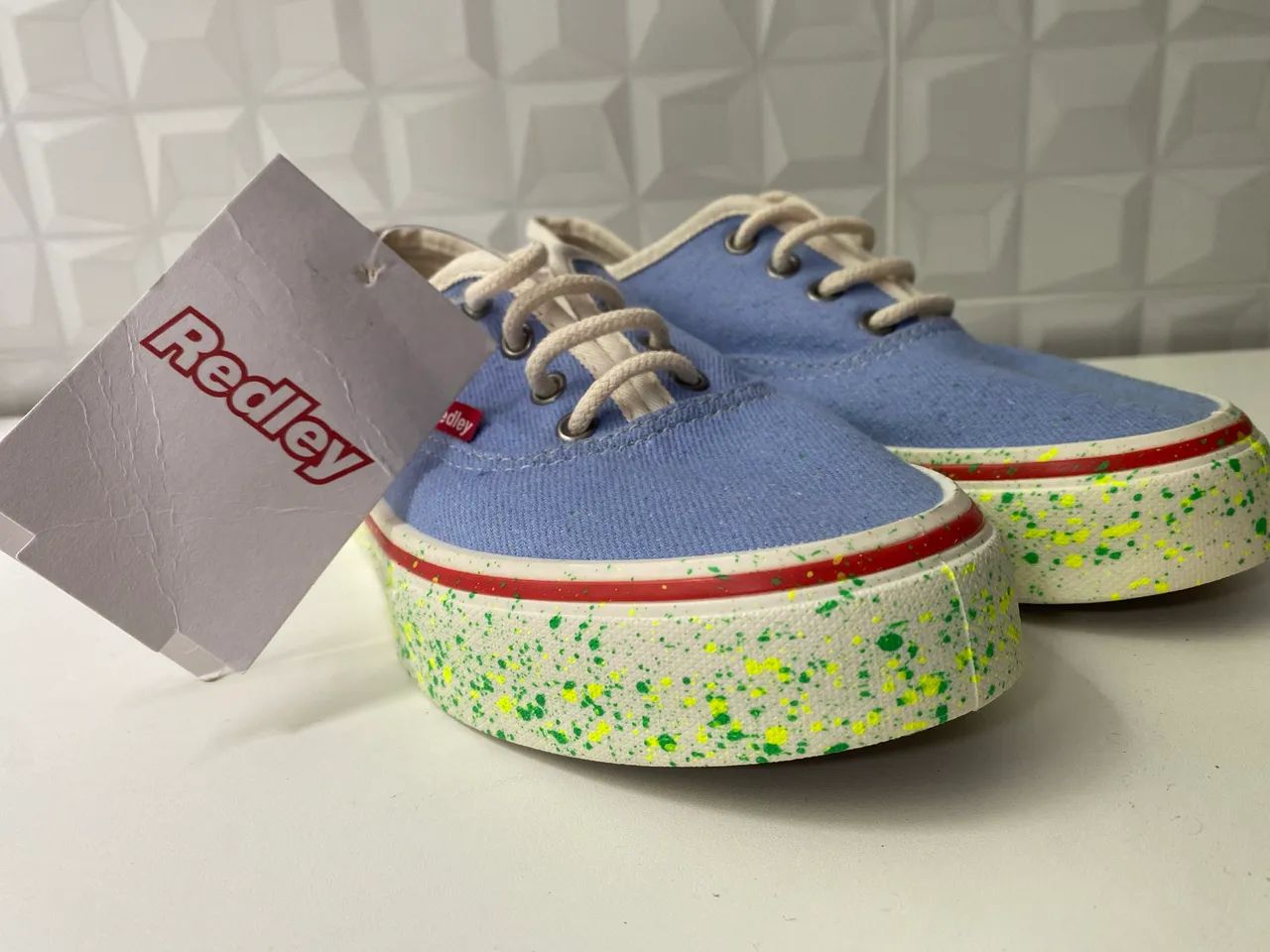 Tênis Redley Azul Paint Splatter - Foto 4