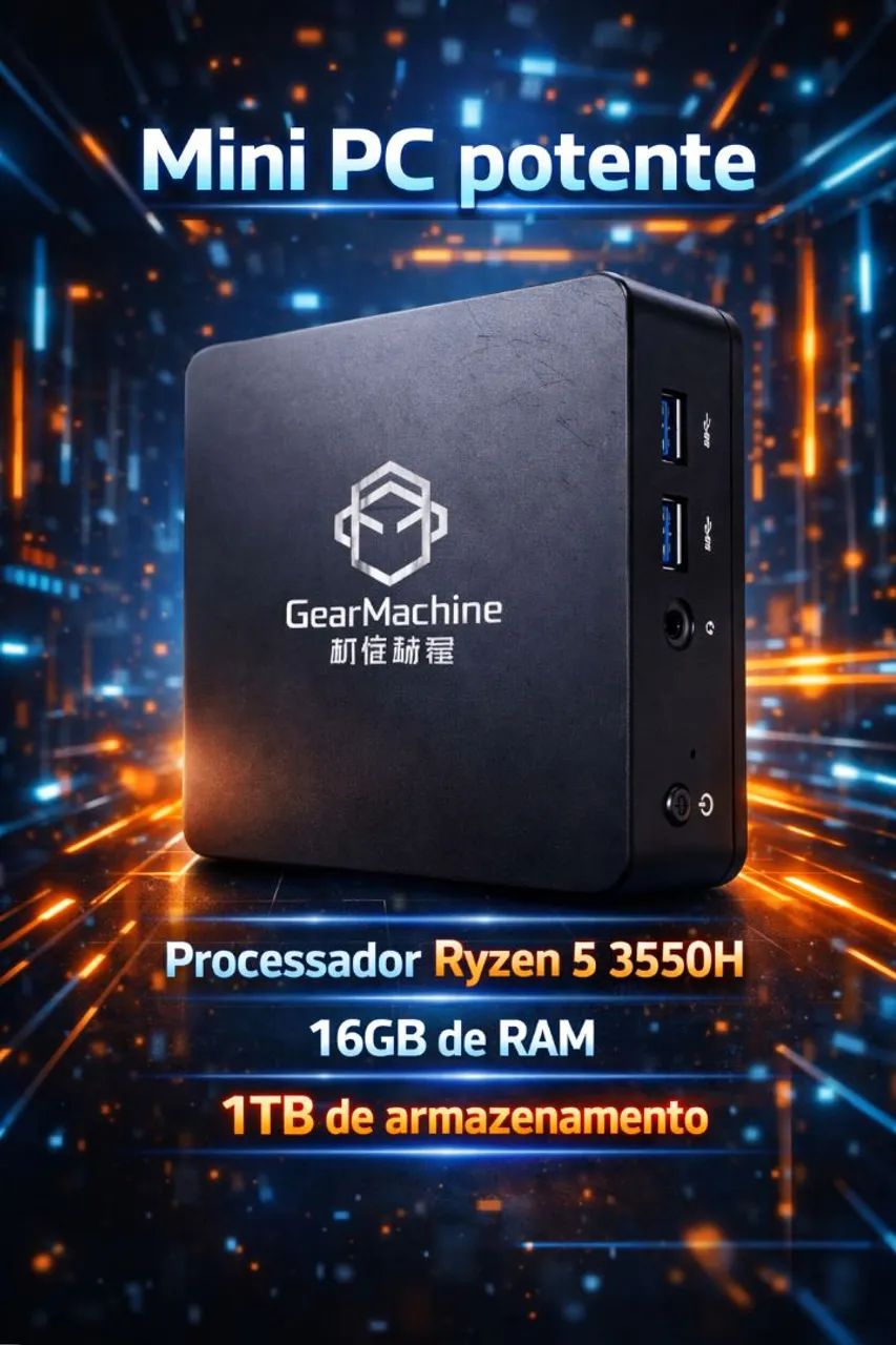 Ryzen 5 + 16GB + 1TB o Mini PC que entrega tudo