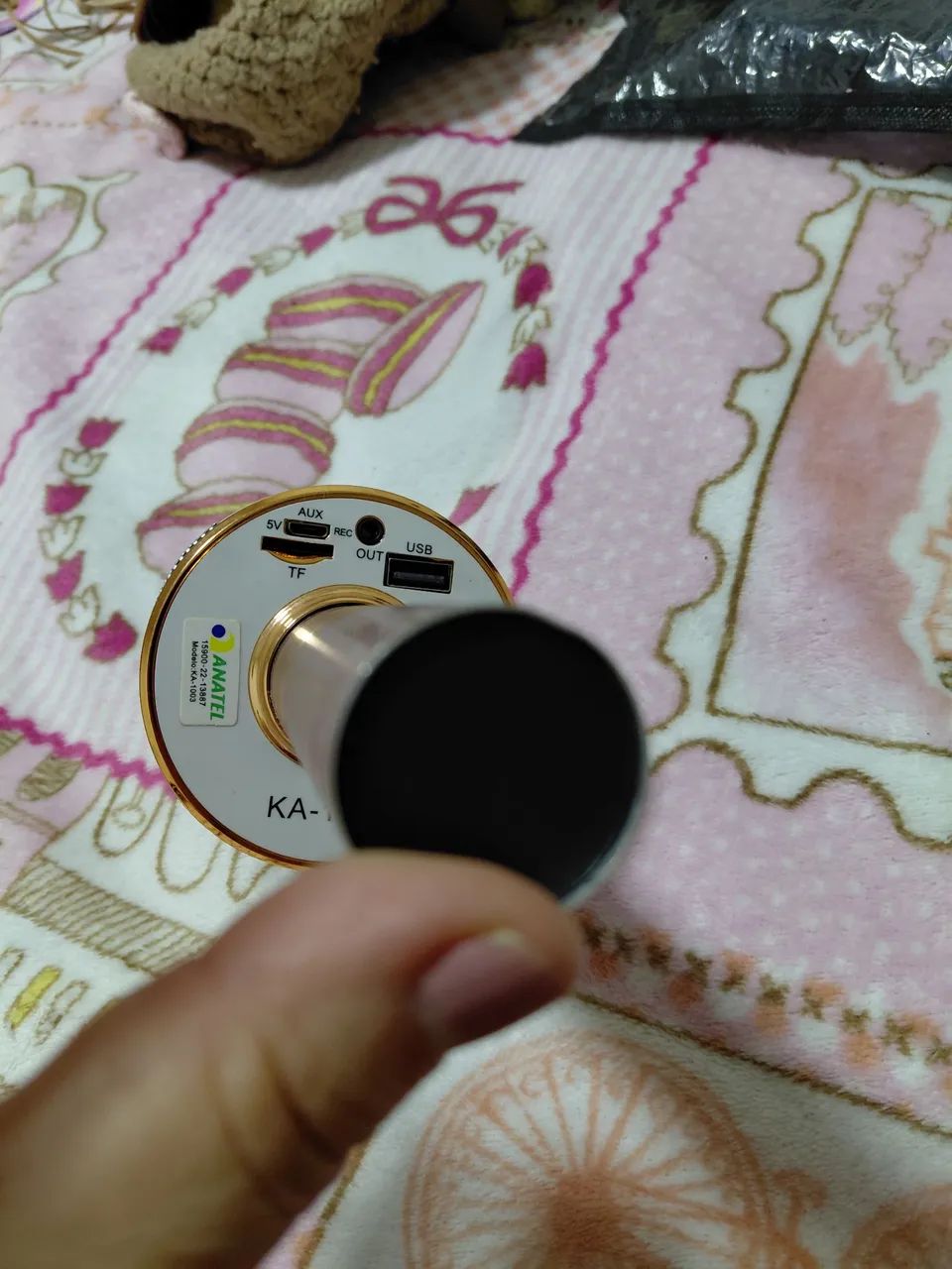 Microfone sem fio com diversas funções animadas R$ 20 - Foto 3
