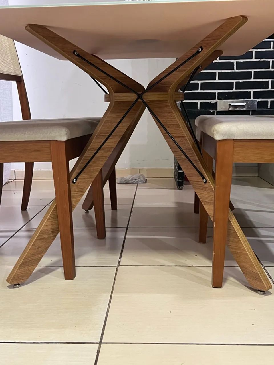 Mesa jantar 4 cadeiras - Foto 2
