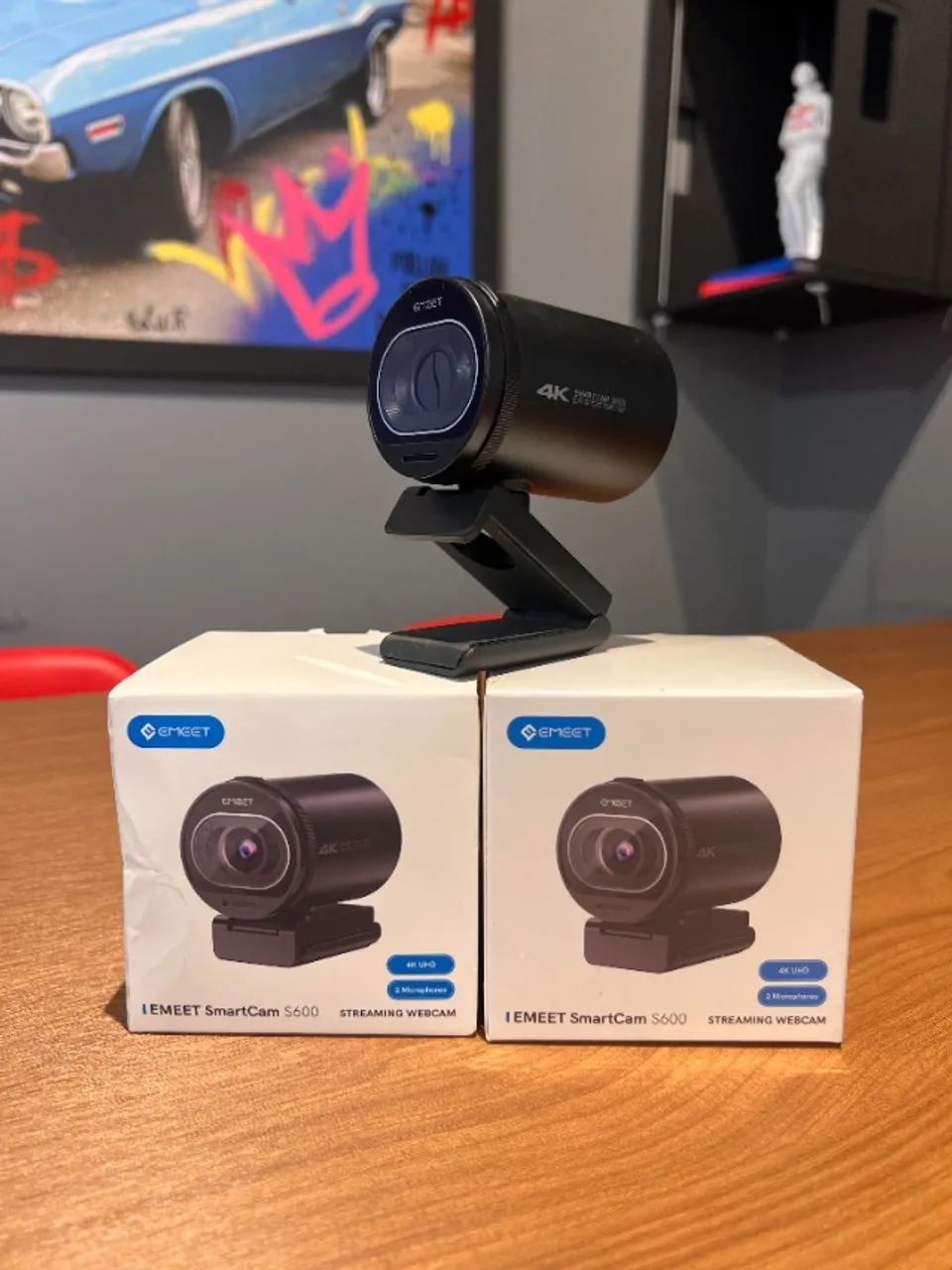 Webcam Emeet S600 Foco Automático 4k 60fps, (PRODUTO NOVO) Produto