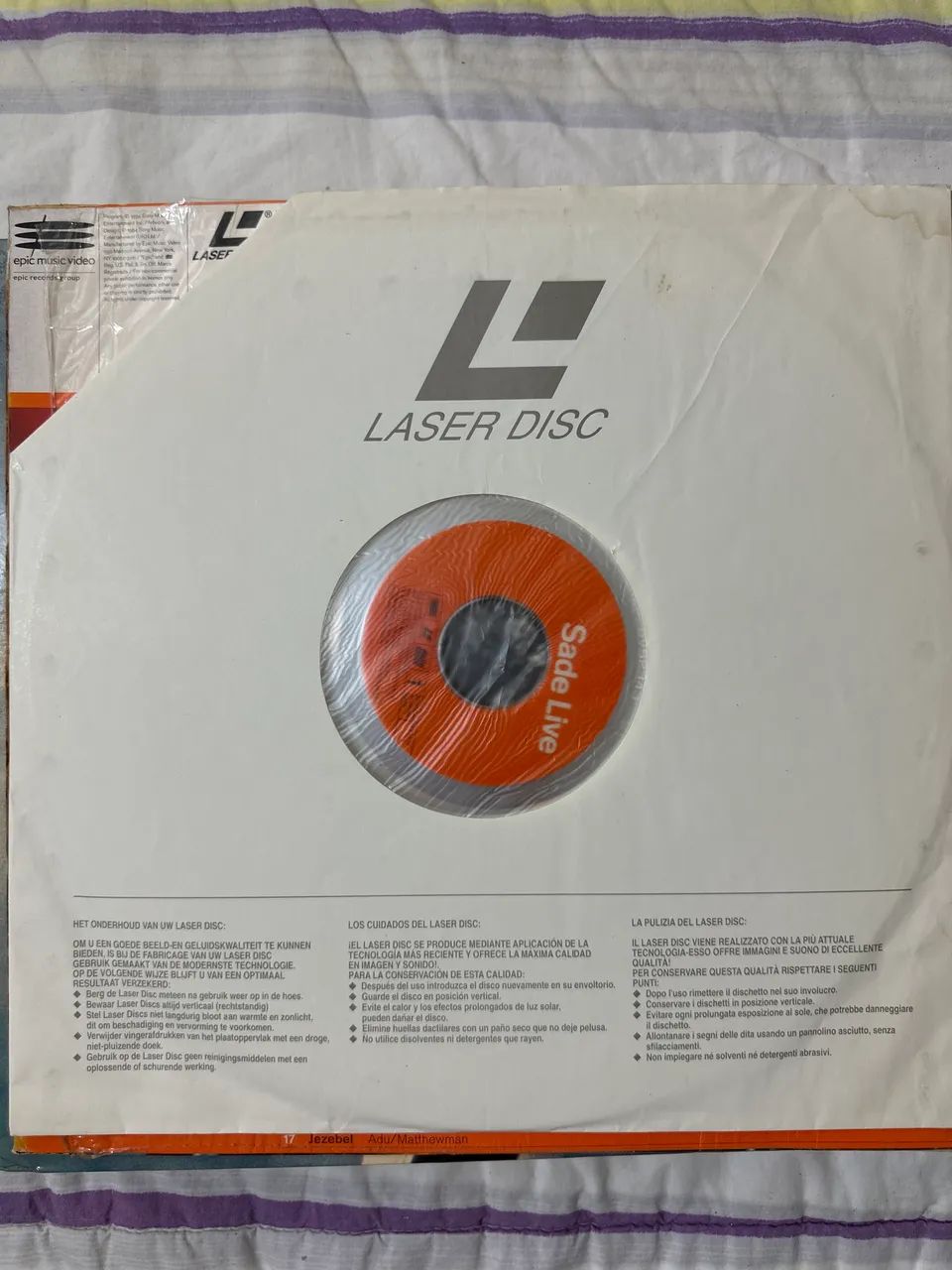 Laser Disc Sade Live - Foto 3