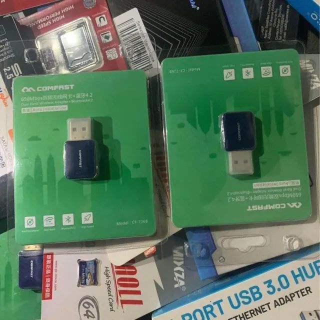 Adaptador Wifi + Bluetooth 4.2 Dual Band 5ghz Comfast 650mbs - Foto 3