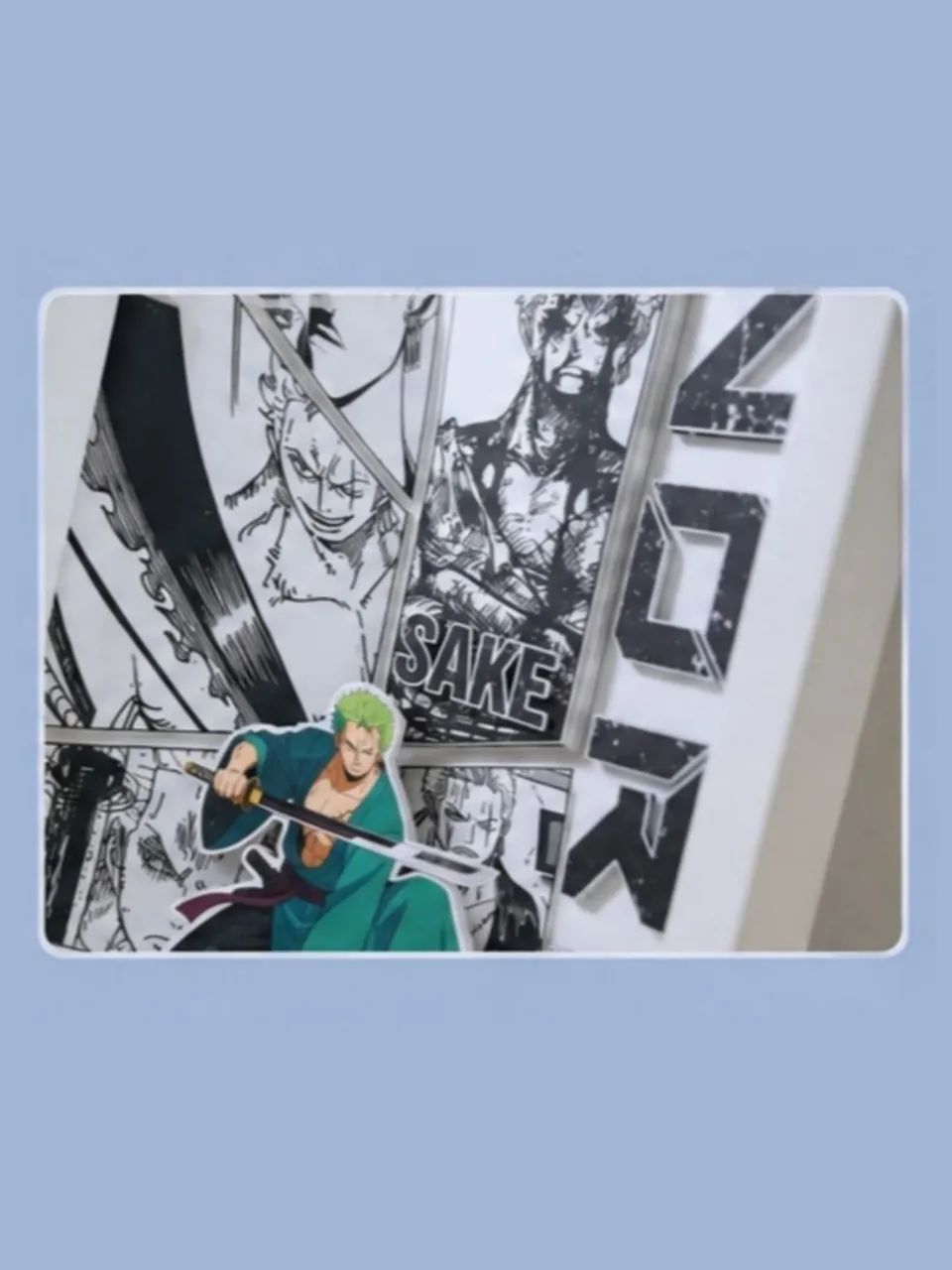 Quadro 3D do Zoro Anime - Foto 3