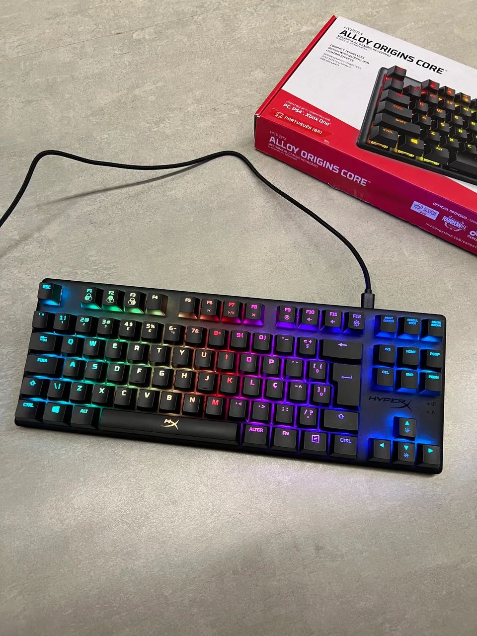 HyperX Alloy Origins Core RGB - Impecável na Caixa - Foto 3