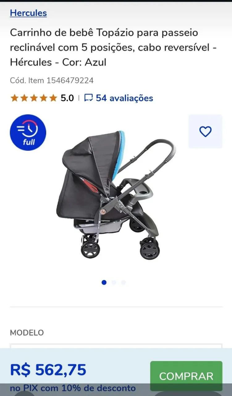 Carrinho de Bebê  - Foto 4