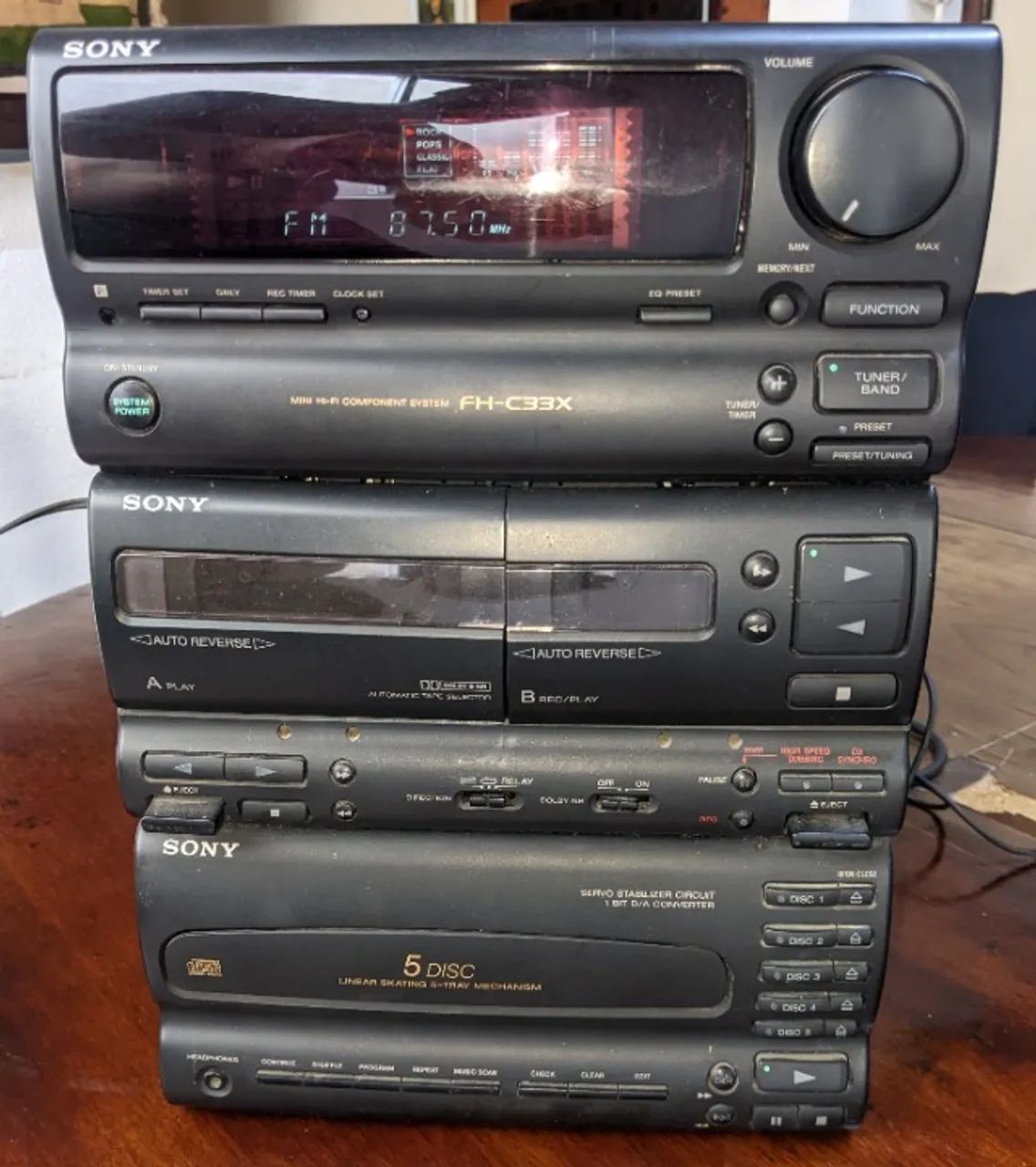 *Mini System Sony FH-C33X (C/defeito)