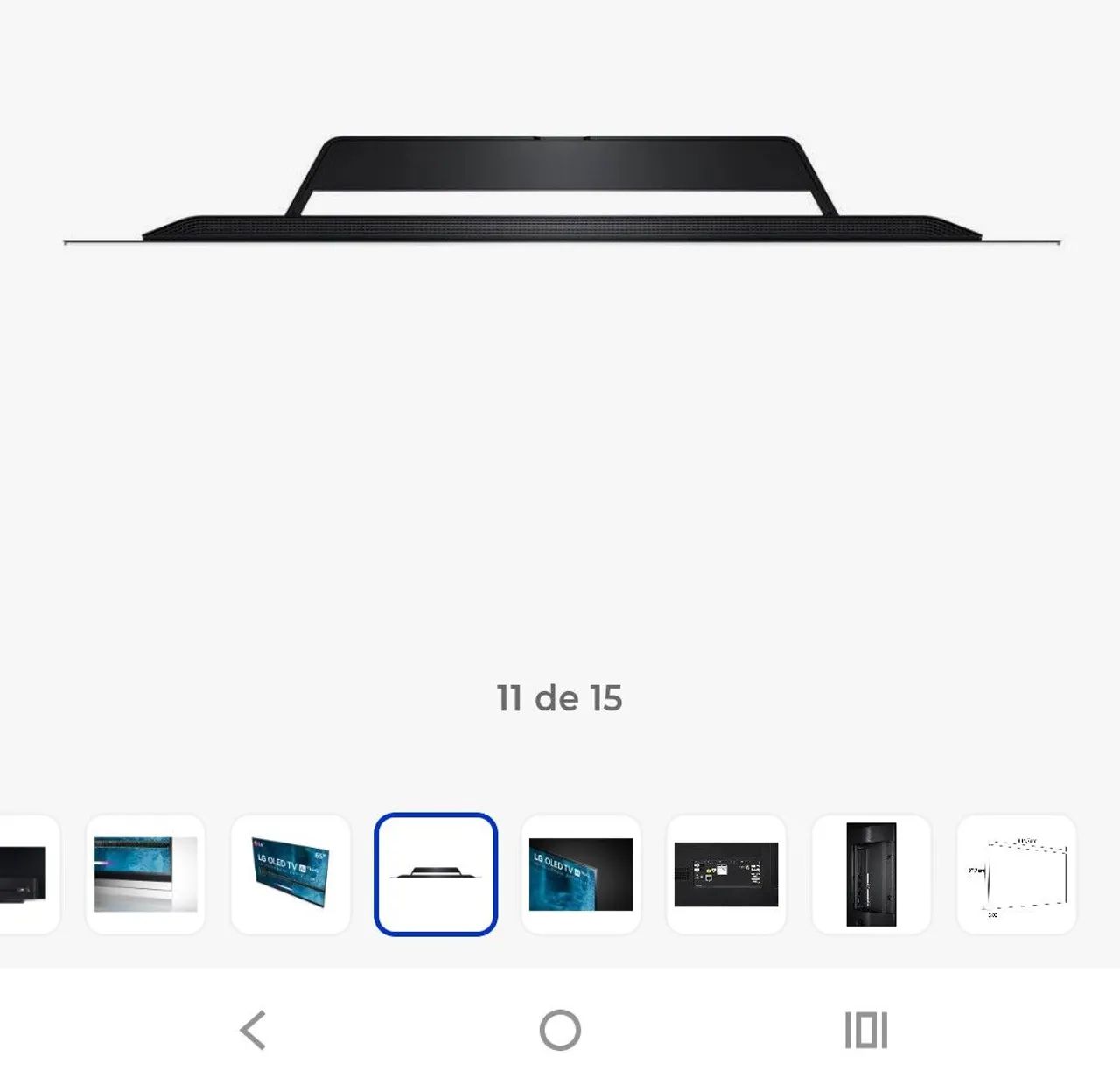 Base Apoio TV LG 65 polegadas modelo OLED65E9PSA