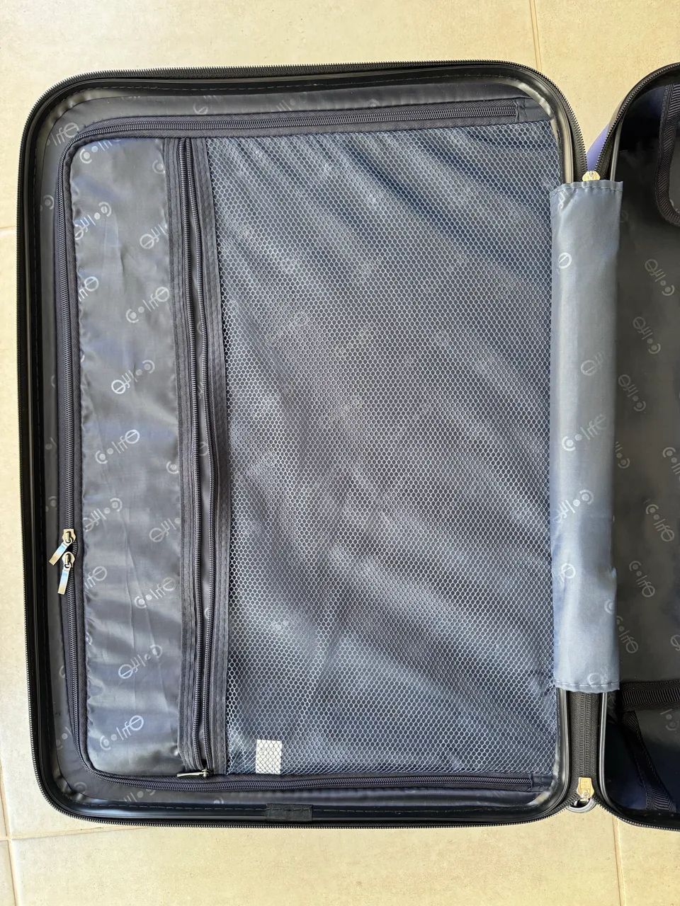 Mala Média Importada Coolife Rígida Azul (Cadeado TSA e Rodas 360°) - Foto 2