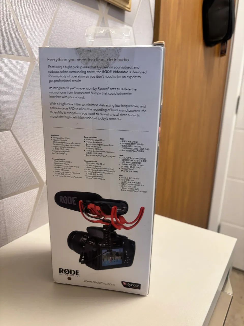 Microfone Rode VideoMic com Shockmount Rycote Lyre (Pouco Uso) - Foto 4