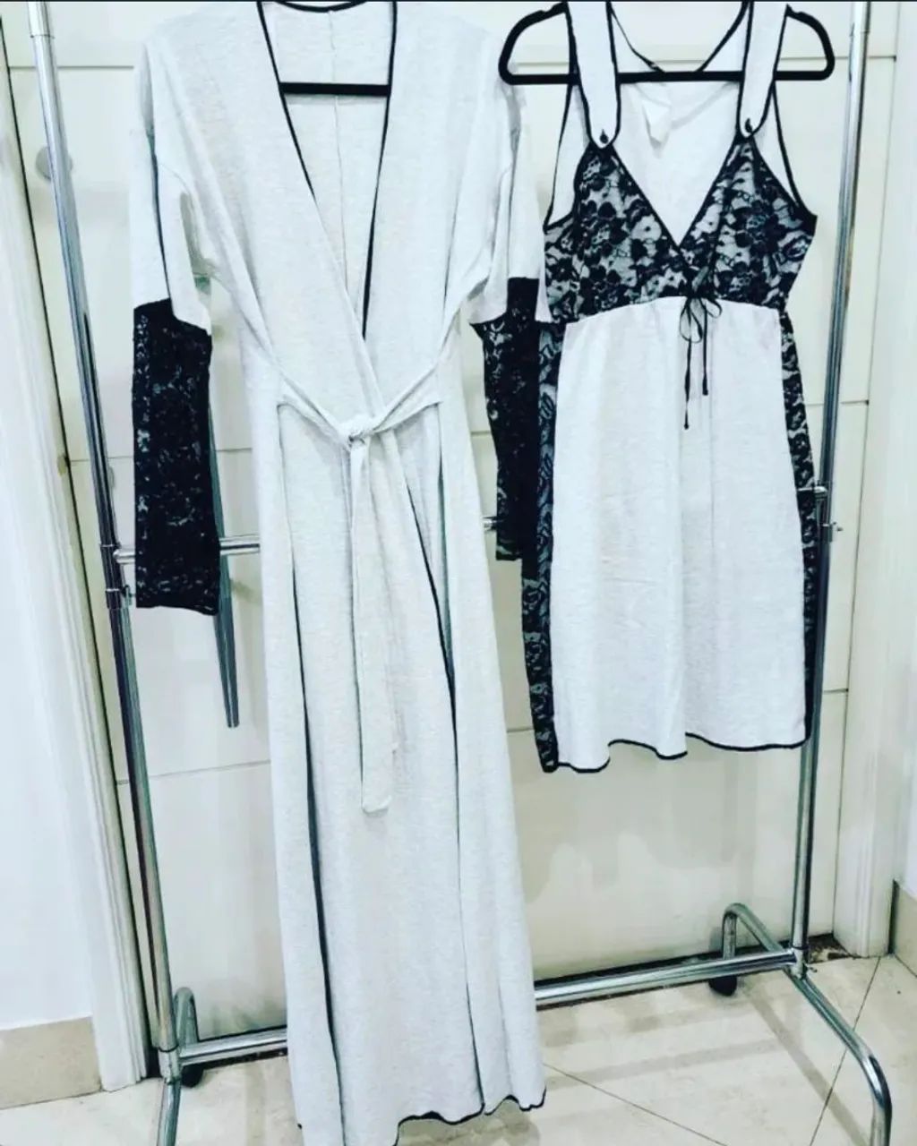 Conjunto Robe e camisola Tam. G