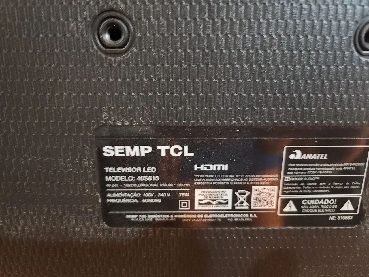 Smart TV TCL 40 polegadas para conserto ou peças  - Foto 2