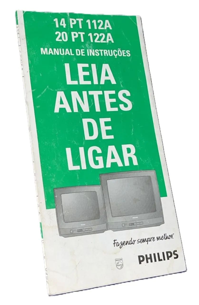 Manual De Instruções Philips 14 Pt 112a 20 Pt 122a 