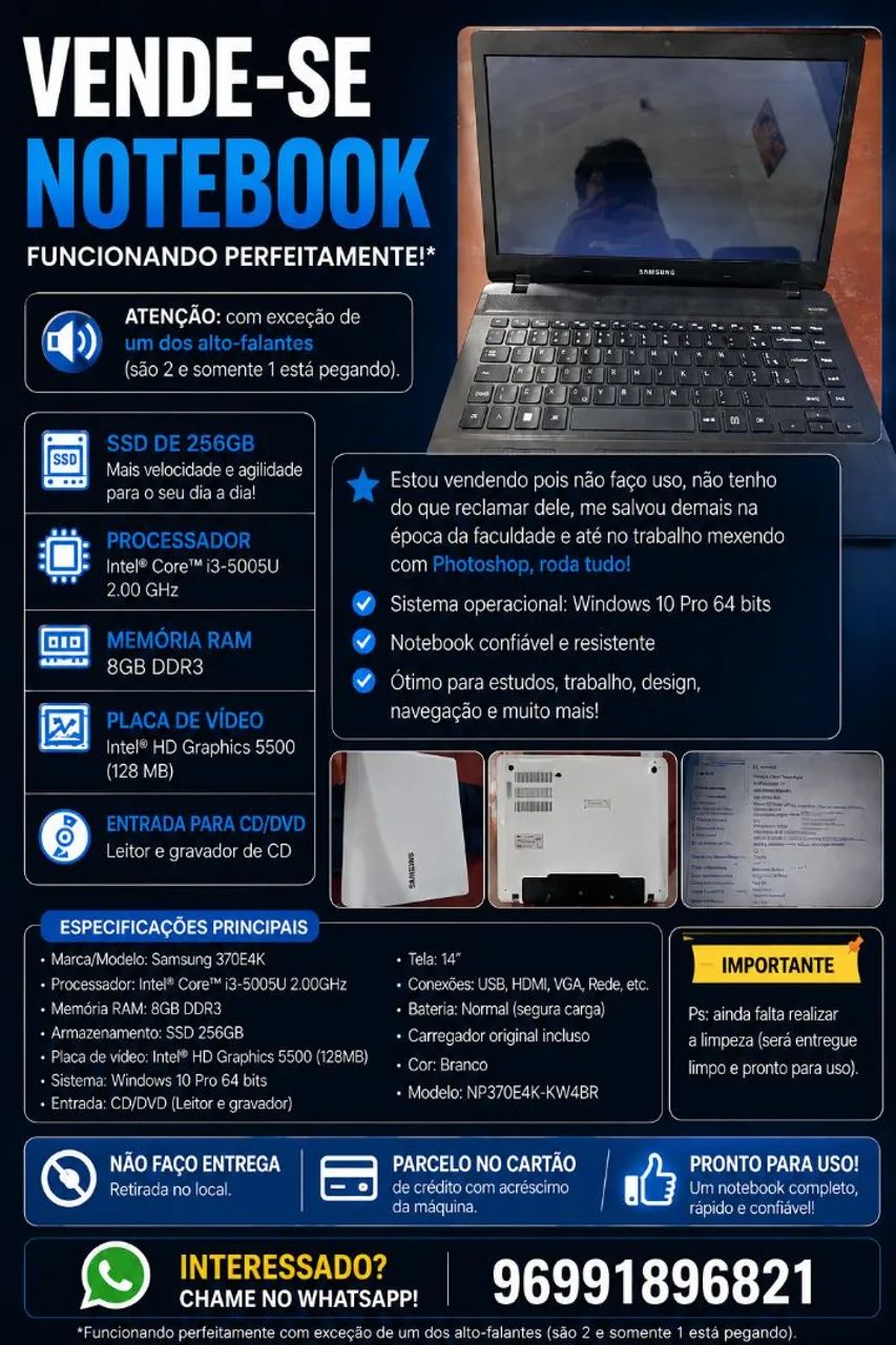 Notebook Samsung ATIV book 3