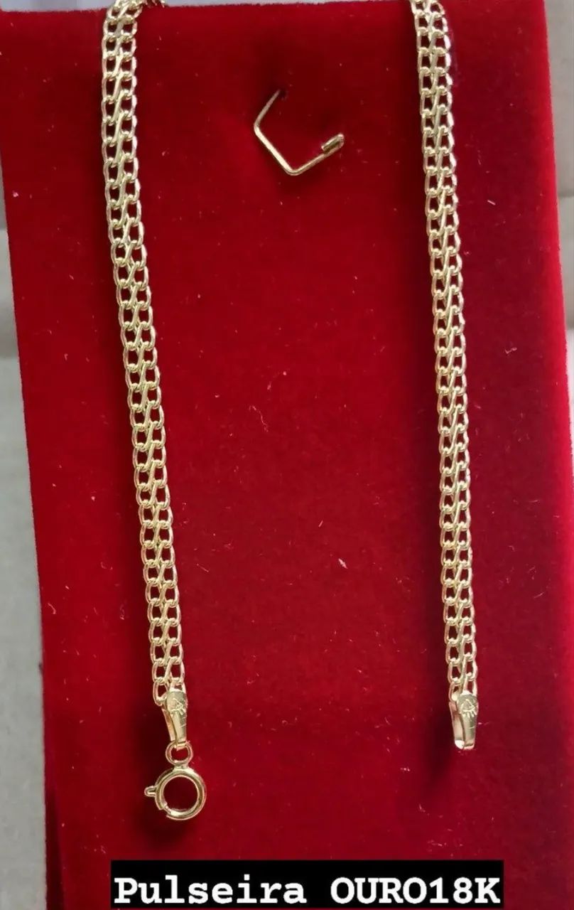 Pulseira ouro 18k lacraia 