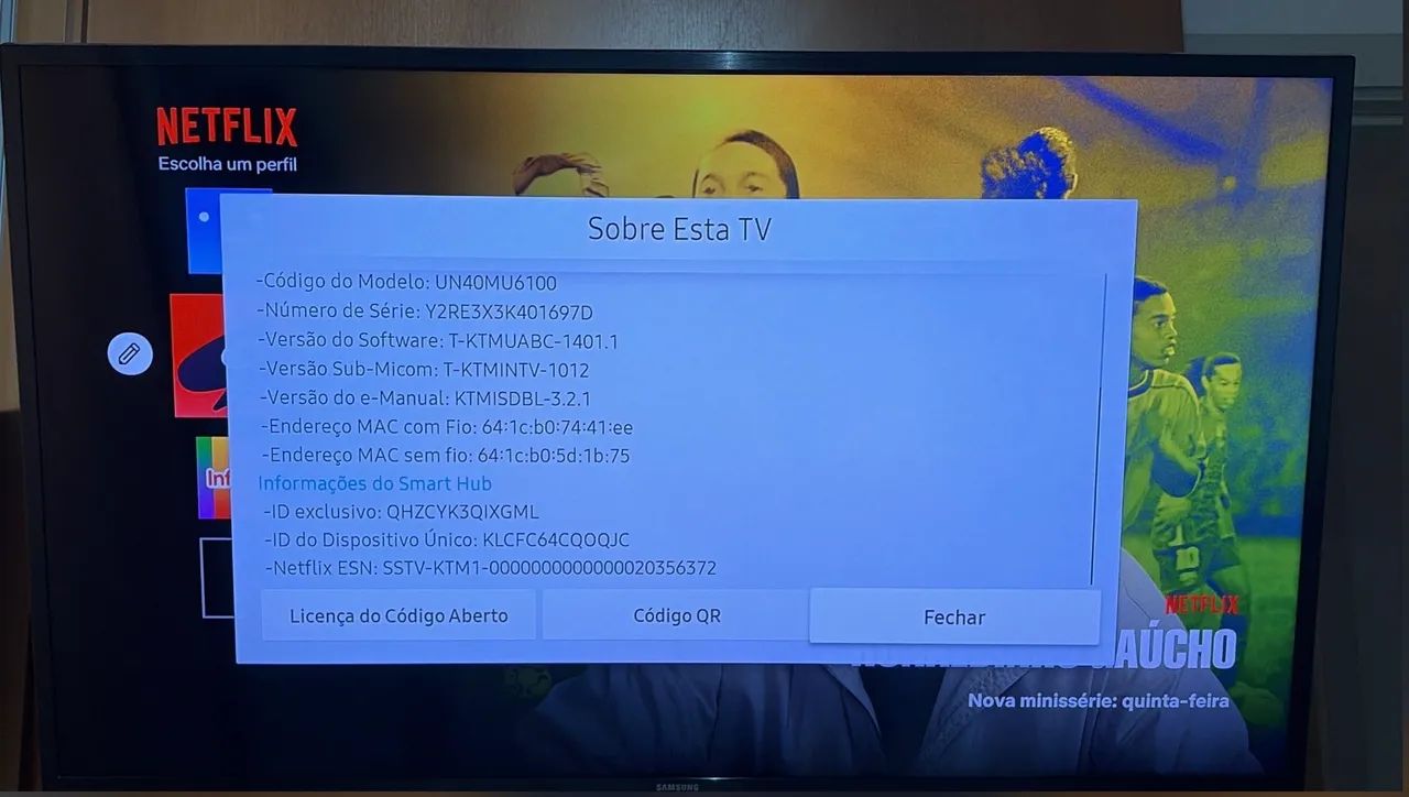Tv Samsung 40 LED 4K UN40MU6100 - Foto 4