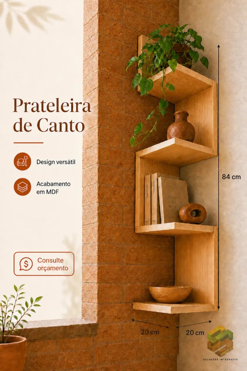prateleira de canto MDF - Foto 2