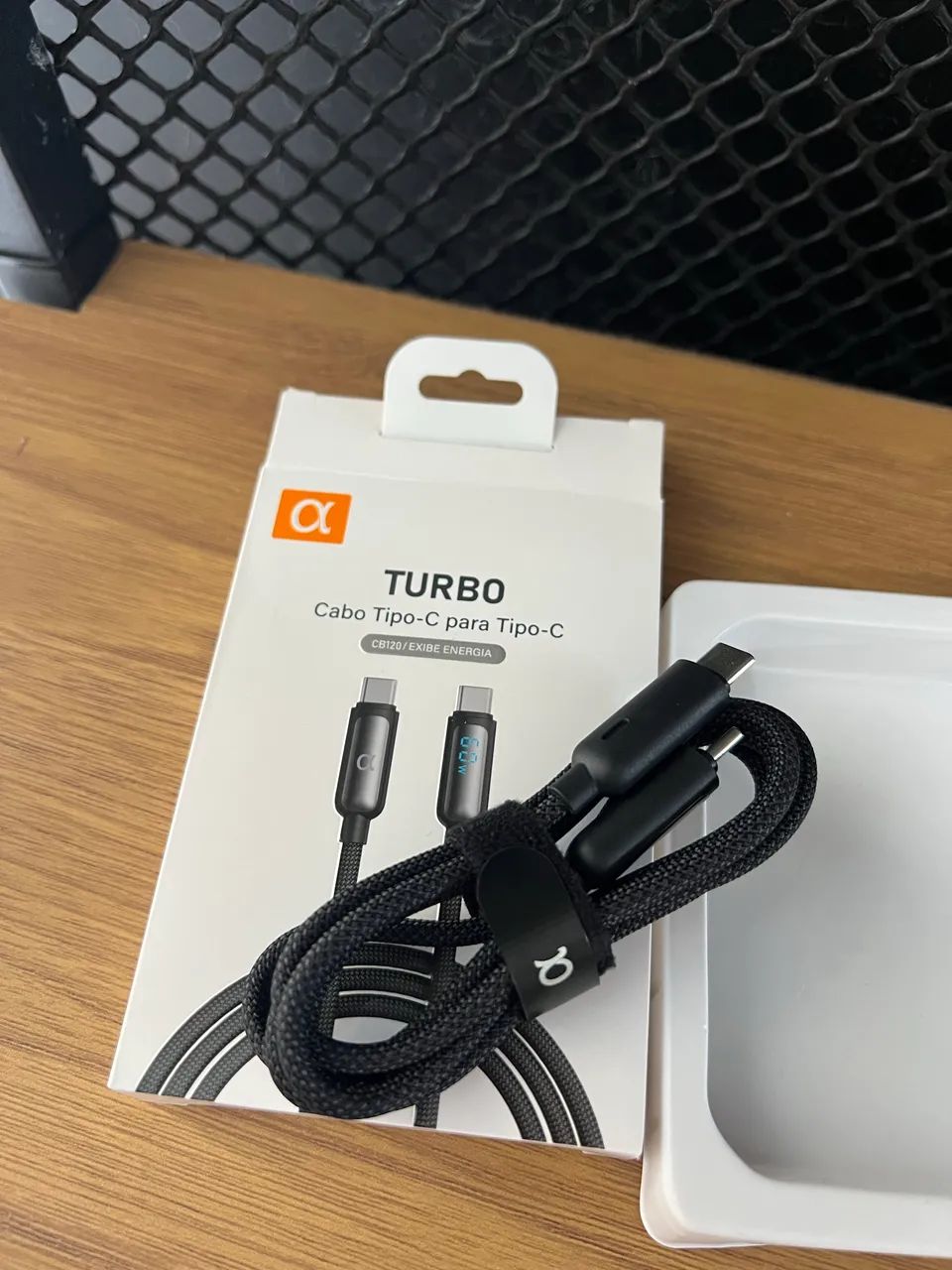 Cabo USB-C Tipo C 60w Trançado De Nylon Compativel com Iphone 1 - Foto 2