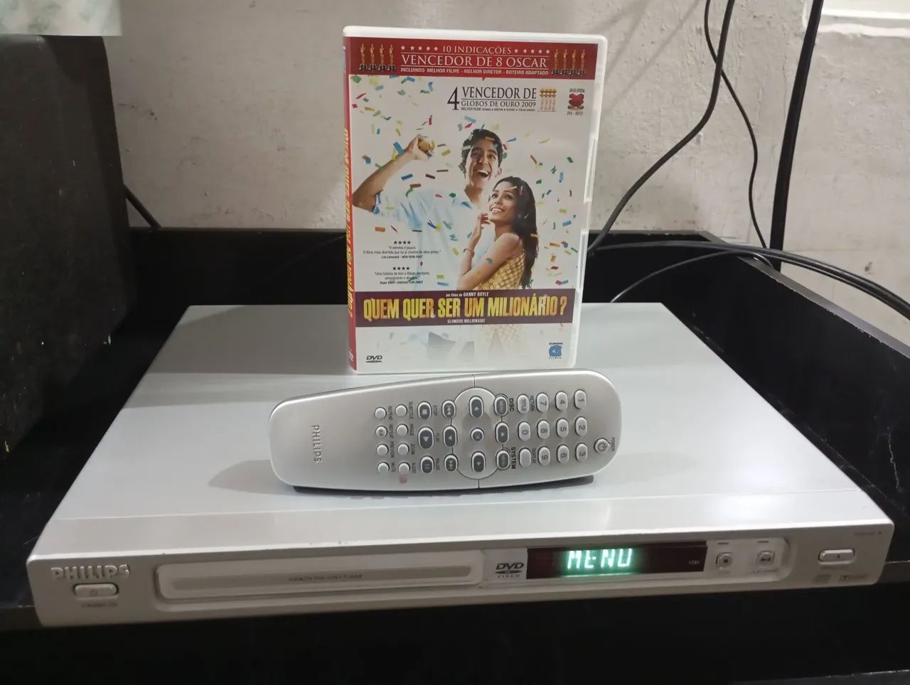 DVD Philips completo com controle aparelho antigo - Foto 2