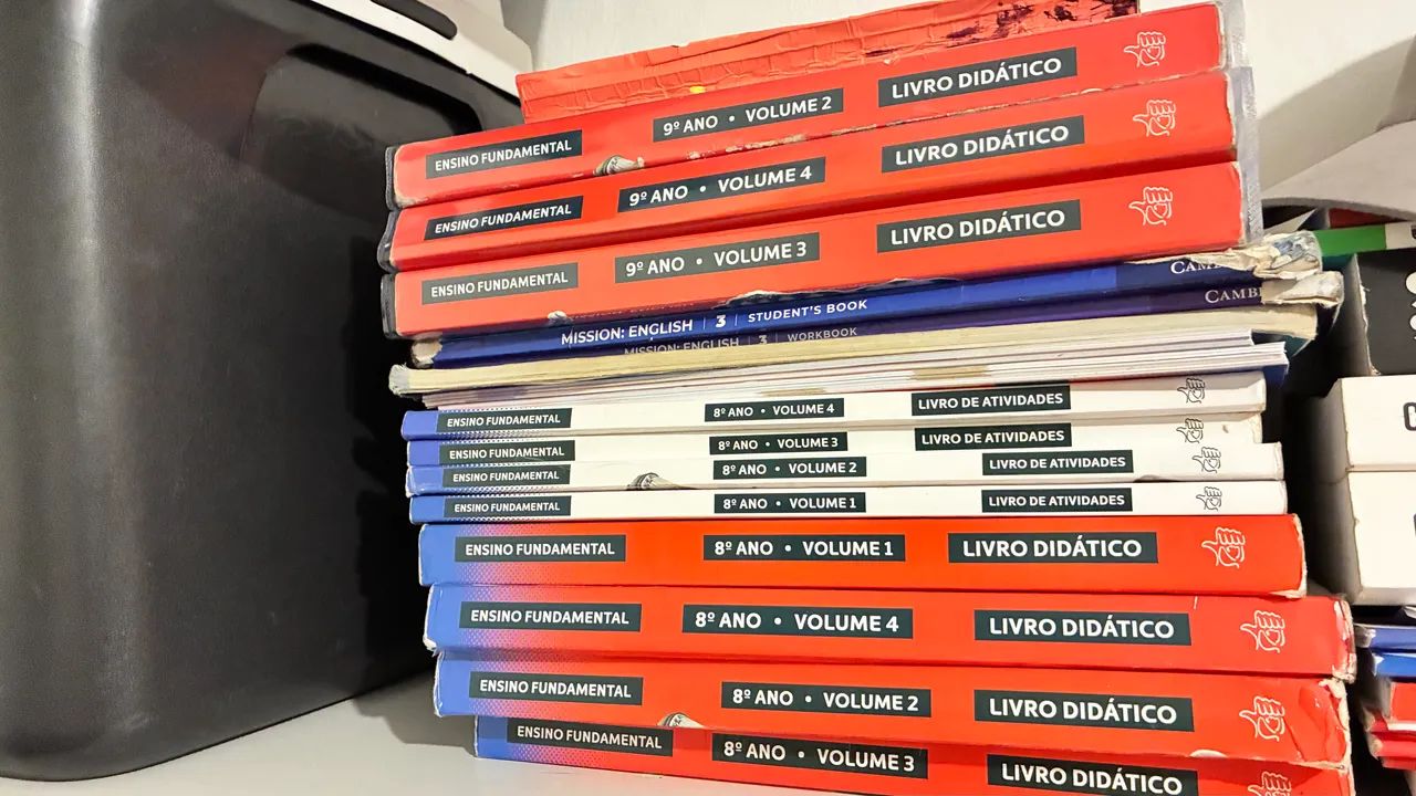 Livros Positivo 8 e 9 ano