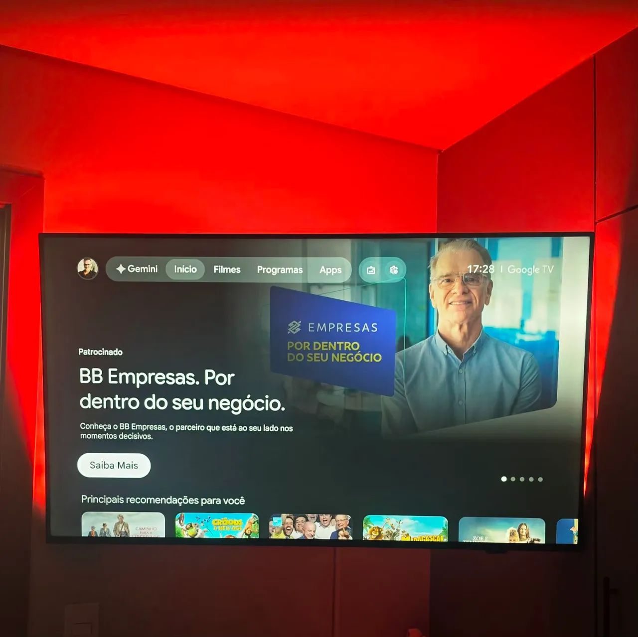 Tv Phillips 58 polegadas Ambilight - Foto 3