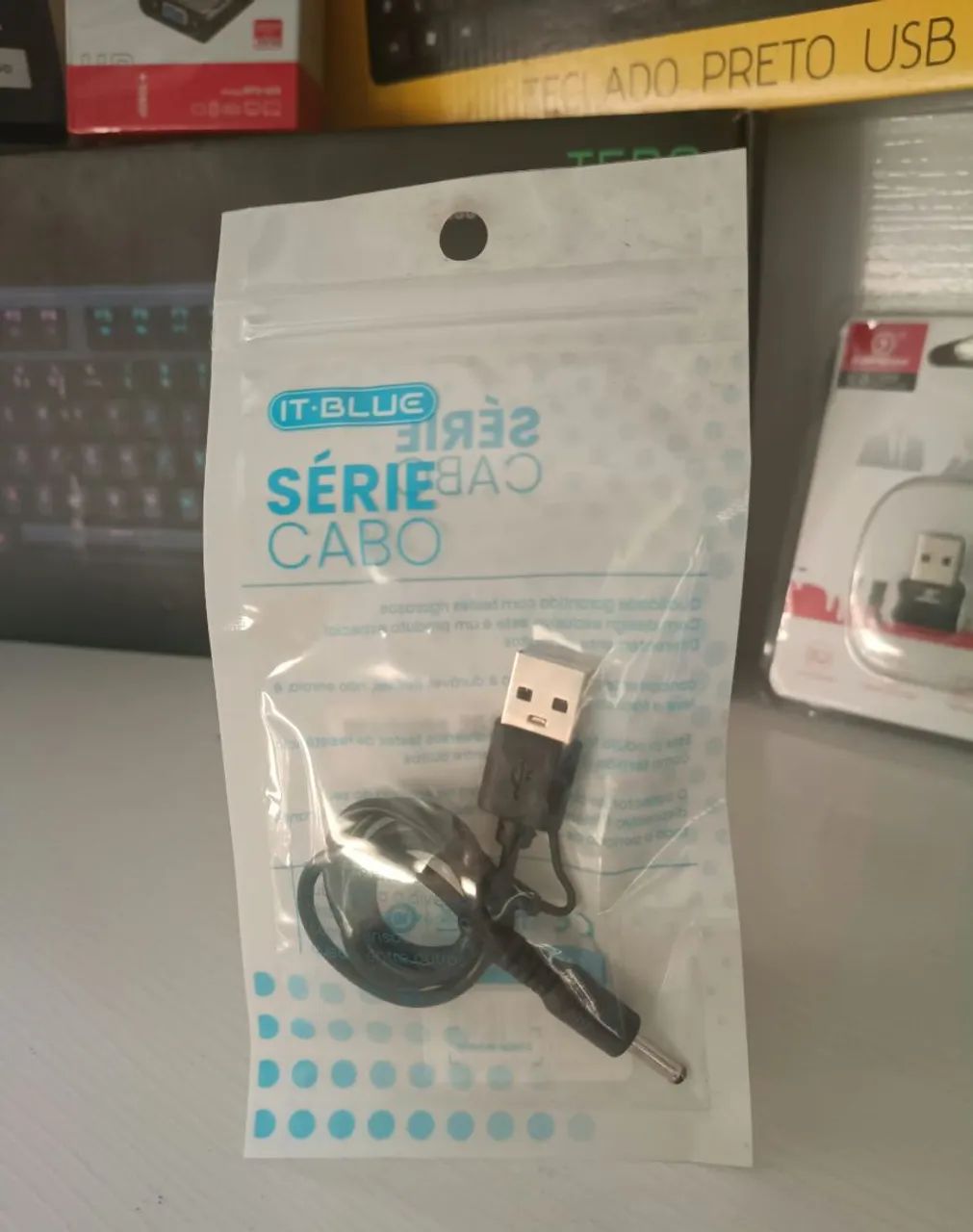 Cabo Usb x 3.5 MM 50Cm ITBlue
