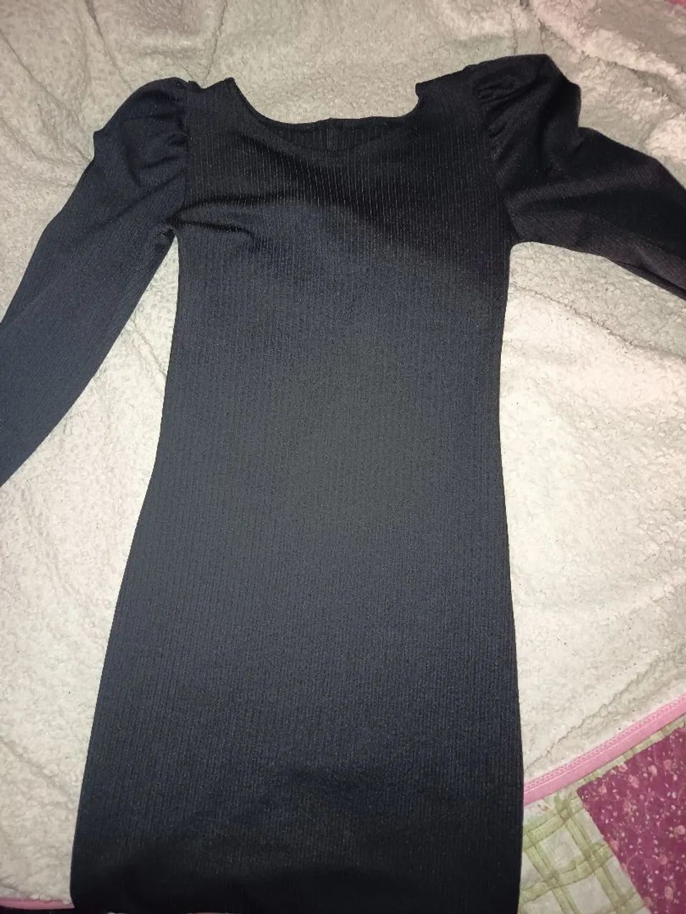 Vestido com manga bufante 