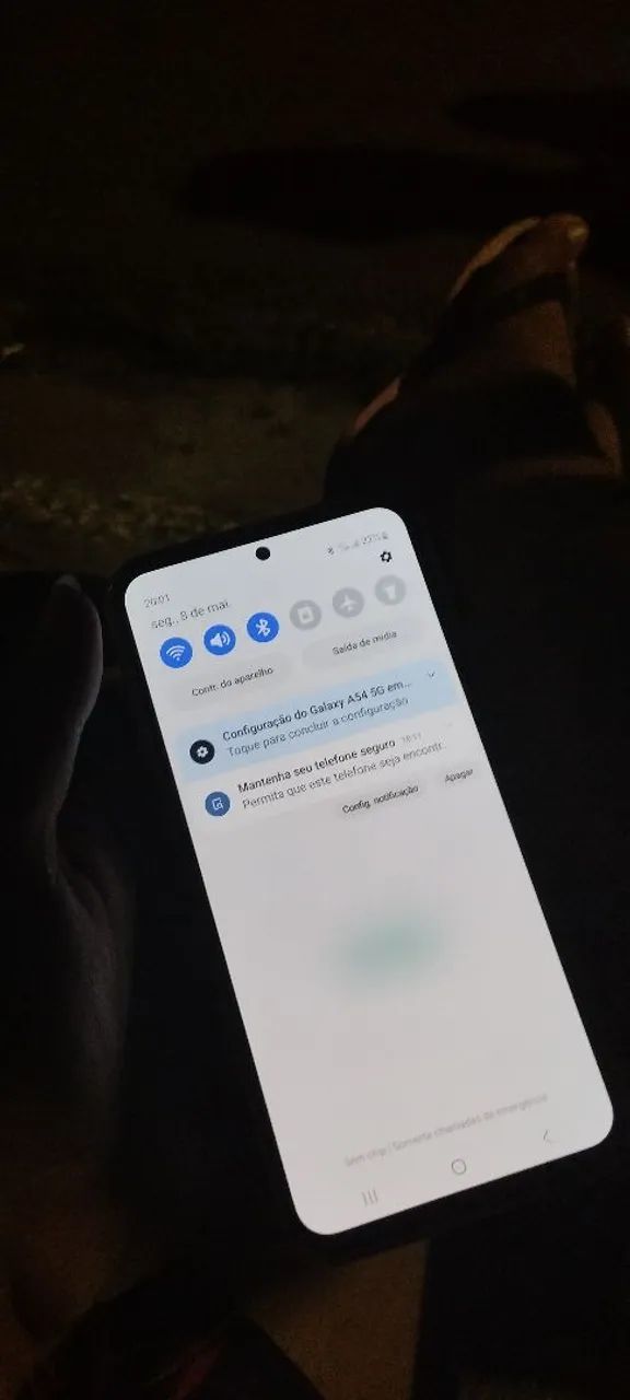 Celular a55 seminovo novo com caixa e tudo