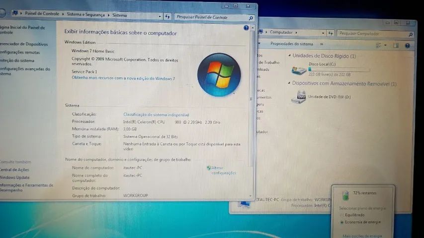 Notebook itautec infoway note w7655 com defeito - Foto 5
