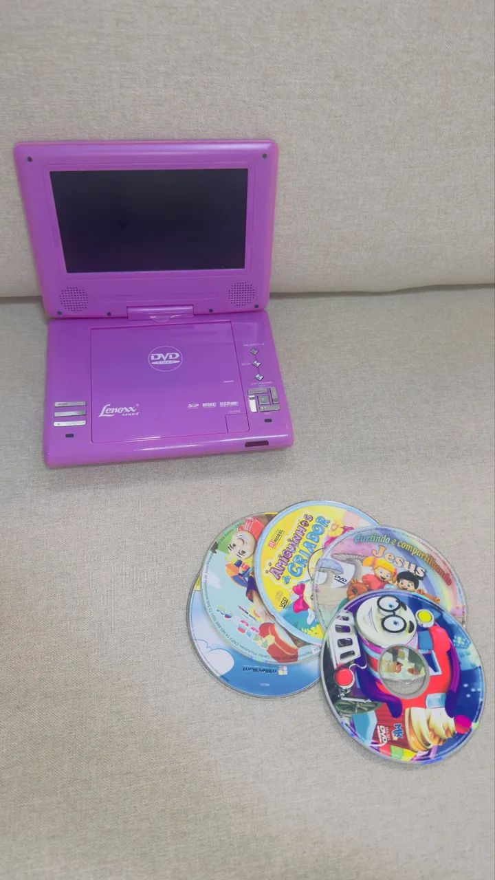 Lenox sound mini toca CD e DVD infantil - Foto 5
