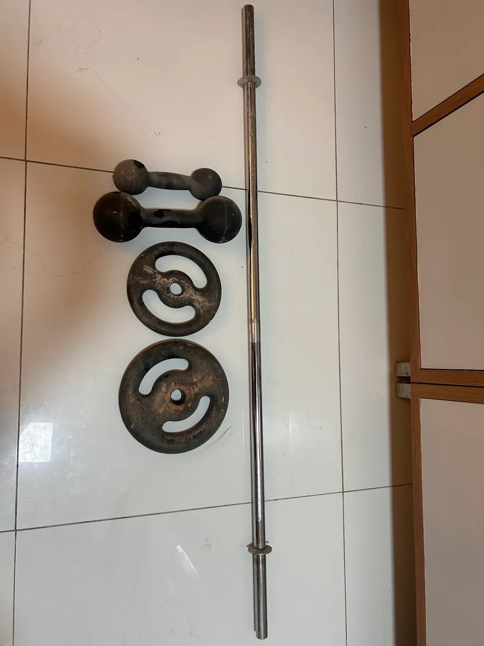 Barra maciça cromada 
