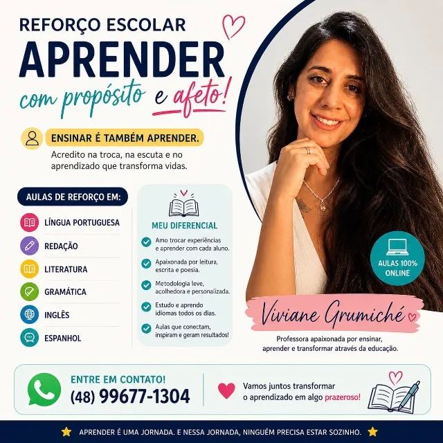 Reforço Português, Inglês e Espanhol