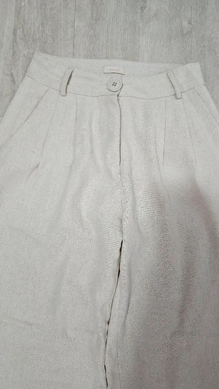 Calça feminina de linho - Foto 3