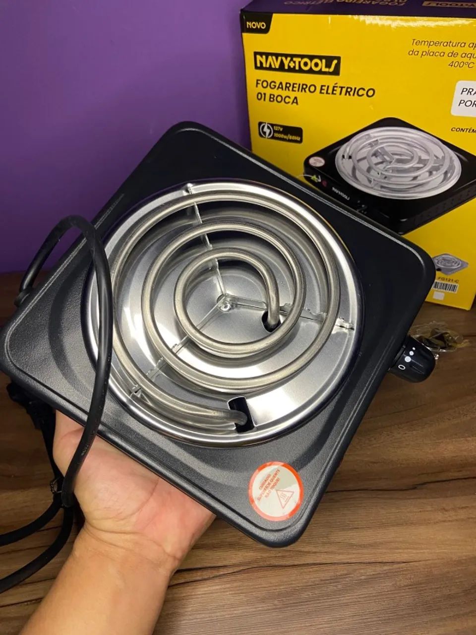 FOGAO ELETRICO 1 BOCA 127V 2000W - Foto 3