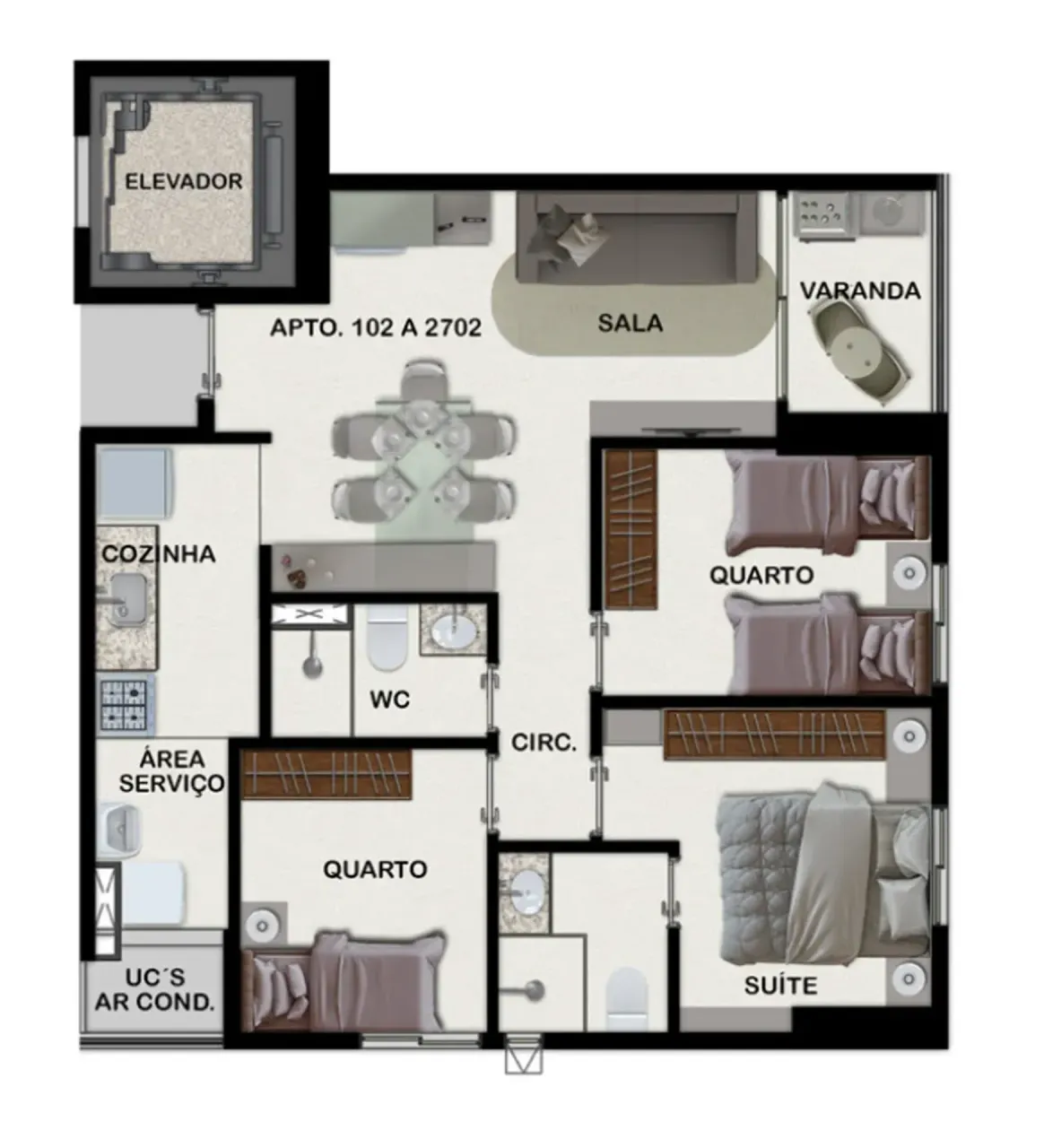 PLANTA 64m²
