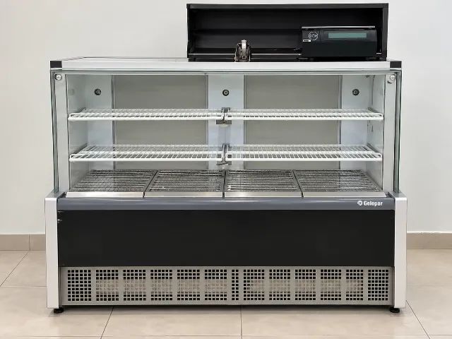 VITRINE ESTUFA QUENTE PARA SALGADOS 1,40m GELOPAR MEQA-140R