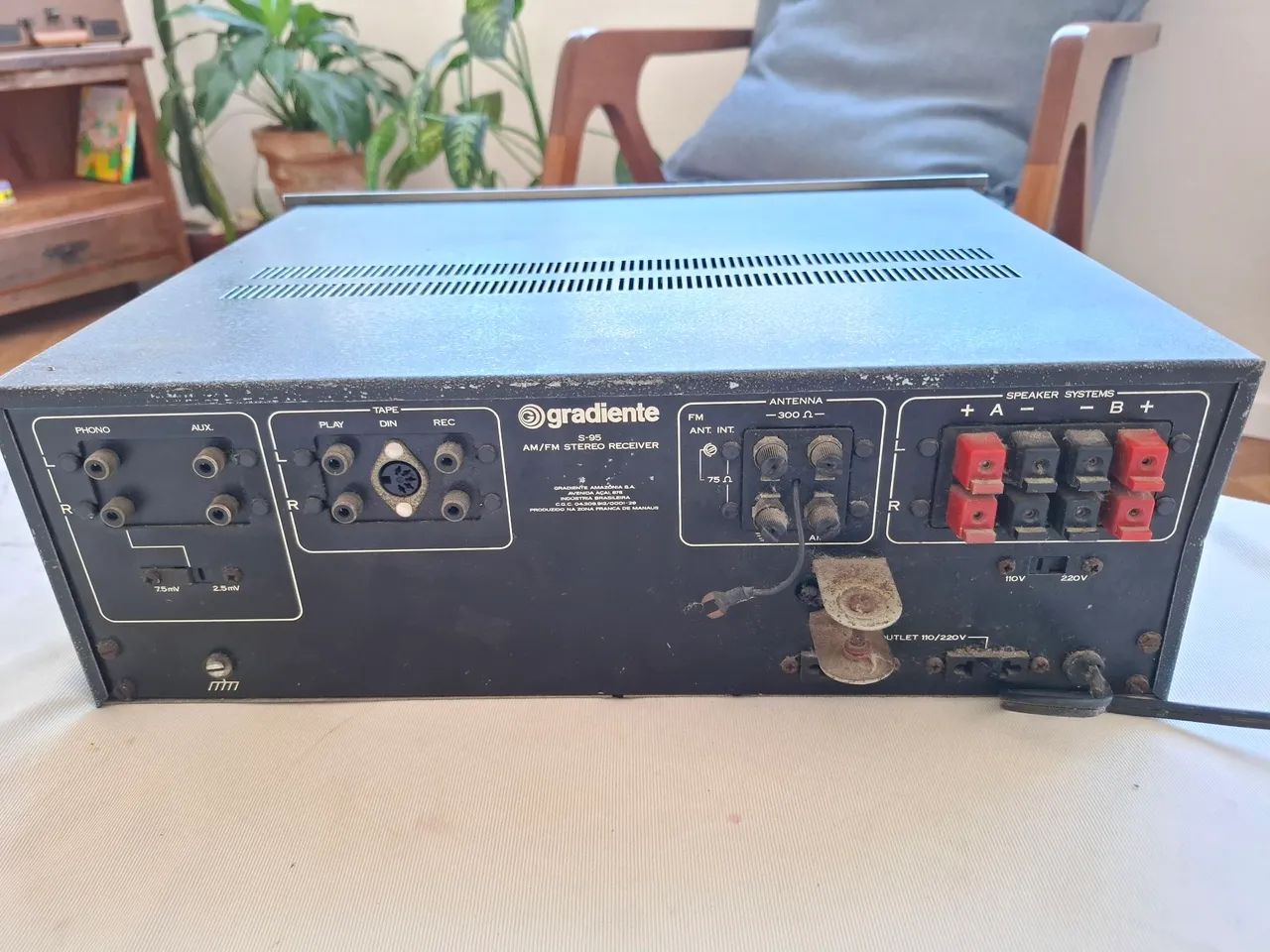 Receiver Gradiente S-95 e caixas de som Pure acoustics - Foto 2
