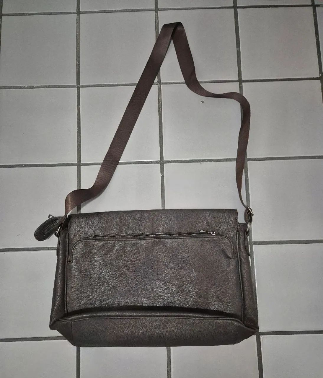 Bolsa transversal couro legítimo 