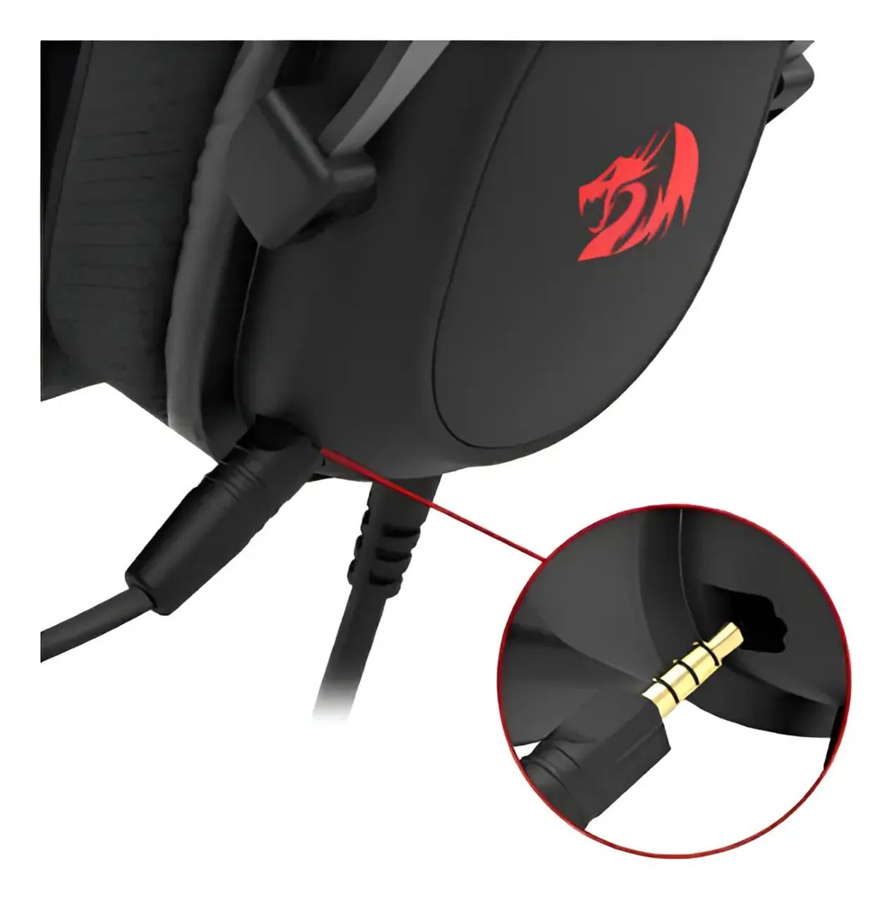 Headset Gamer Redragon Zeus Lite Preto Drivers 53mm com Microfone Removível - Foto 2