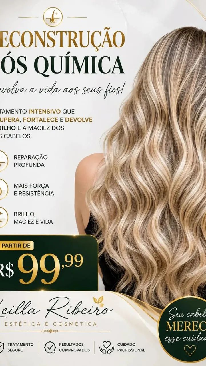 Tratamento profundo para todos os tipos de cabelos