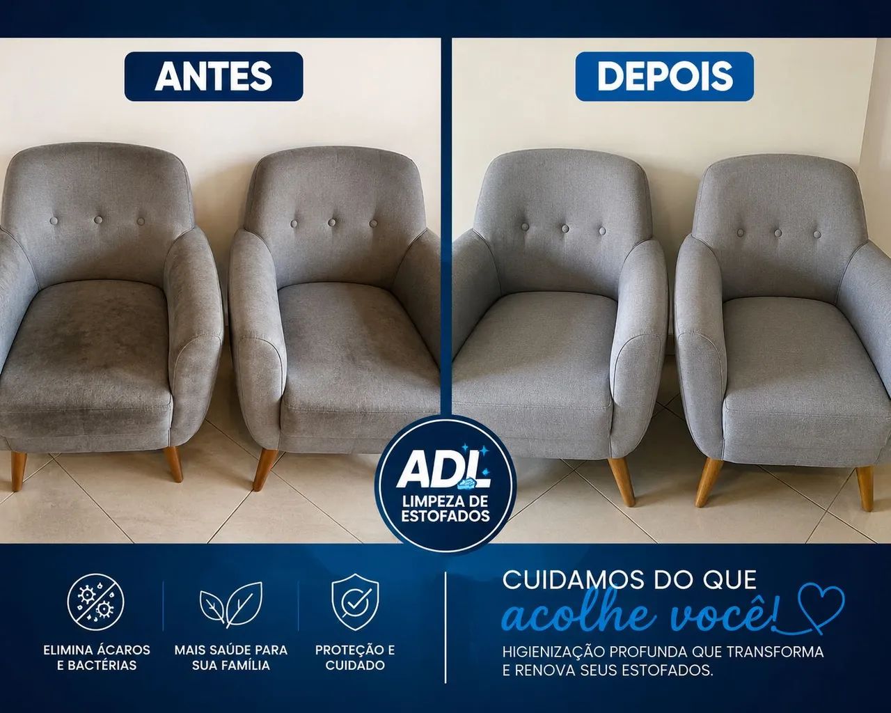 Limpeza e Higienização de Estofados - Foto 2
